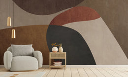 Abstract Beauty Terracotta Wallpaper For Living Room image 1