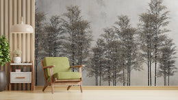 Bamboo Forest Wallpaper | Neutral Japandi Peel and Stick Wall Mural image 2