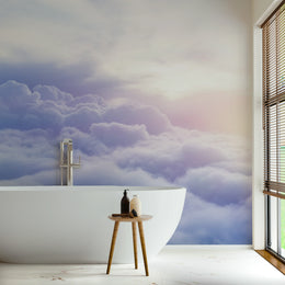 Self-Adhesive Dreamy Cloudscape Sky Wallpaper Mural image 0