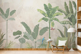 Banana Tree Tropical Wallpaper Wall Mural image 2
