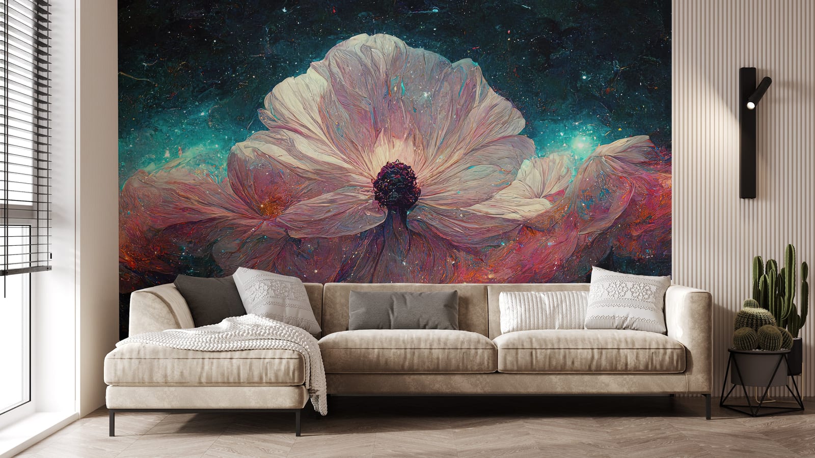 Midnight Bloom Floral Wallpaper