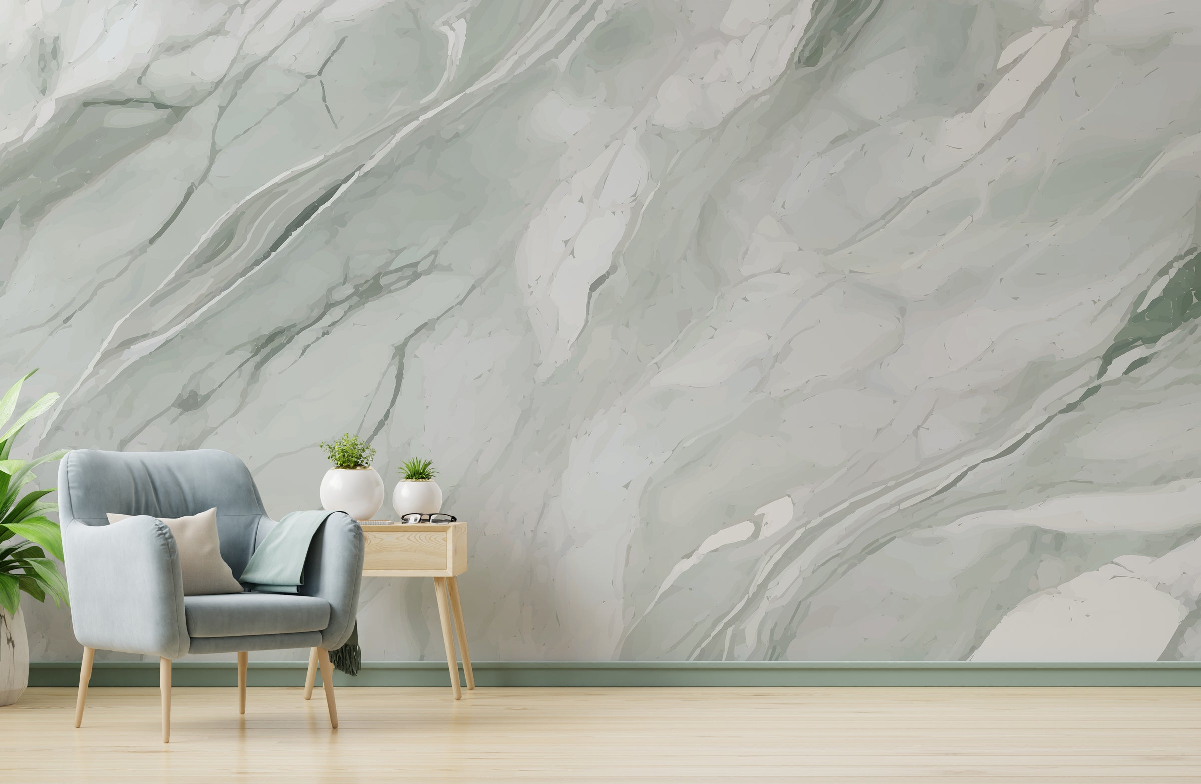 Modern removable marble wallpaper in soft gray and white tones, luxury stone wall decor for chic interiors – Dallas townhouse look.