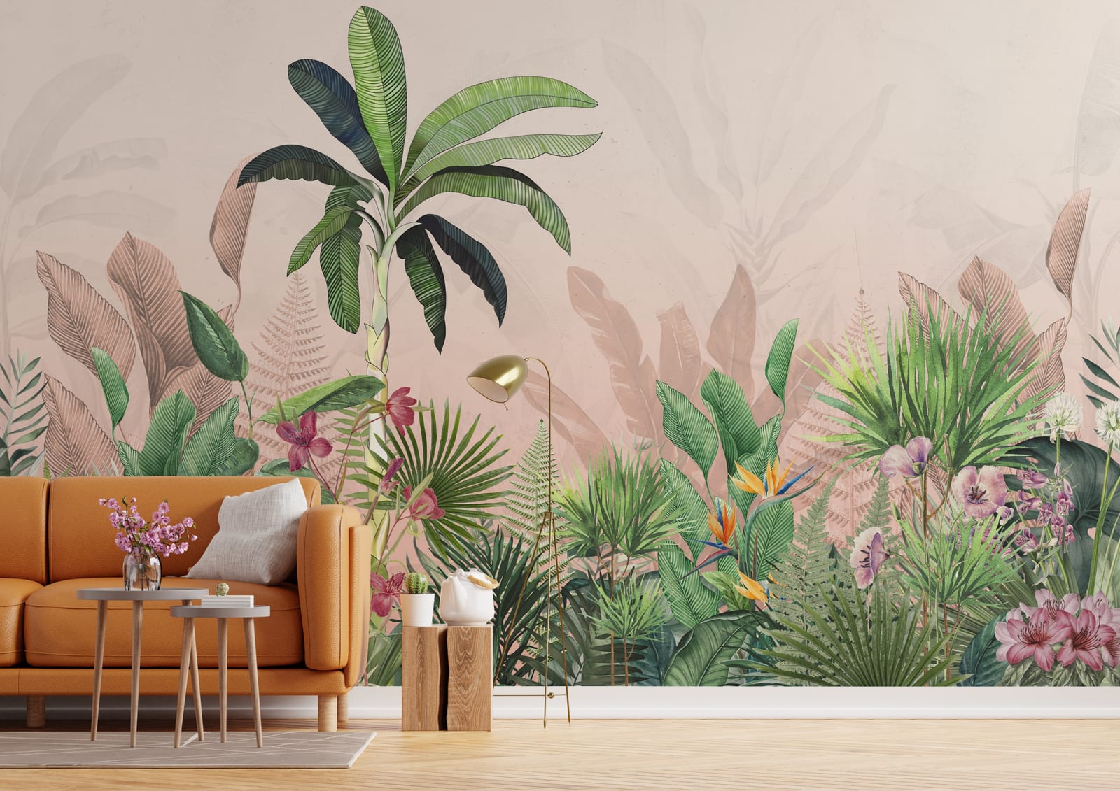 Jungle Palms Tropical Leaves Wallpaper