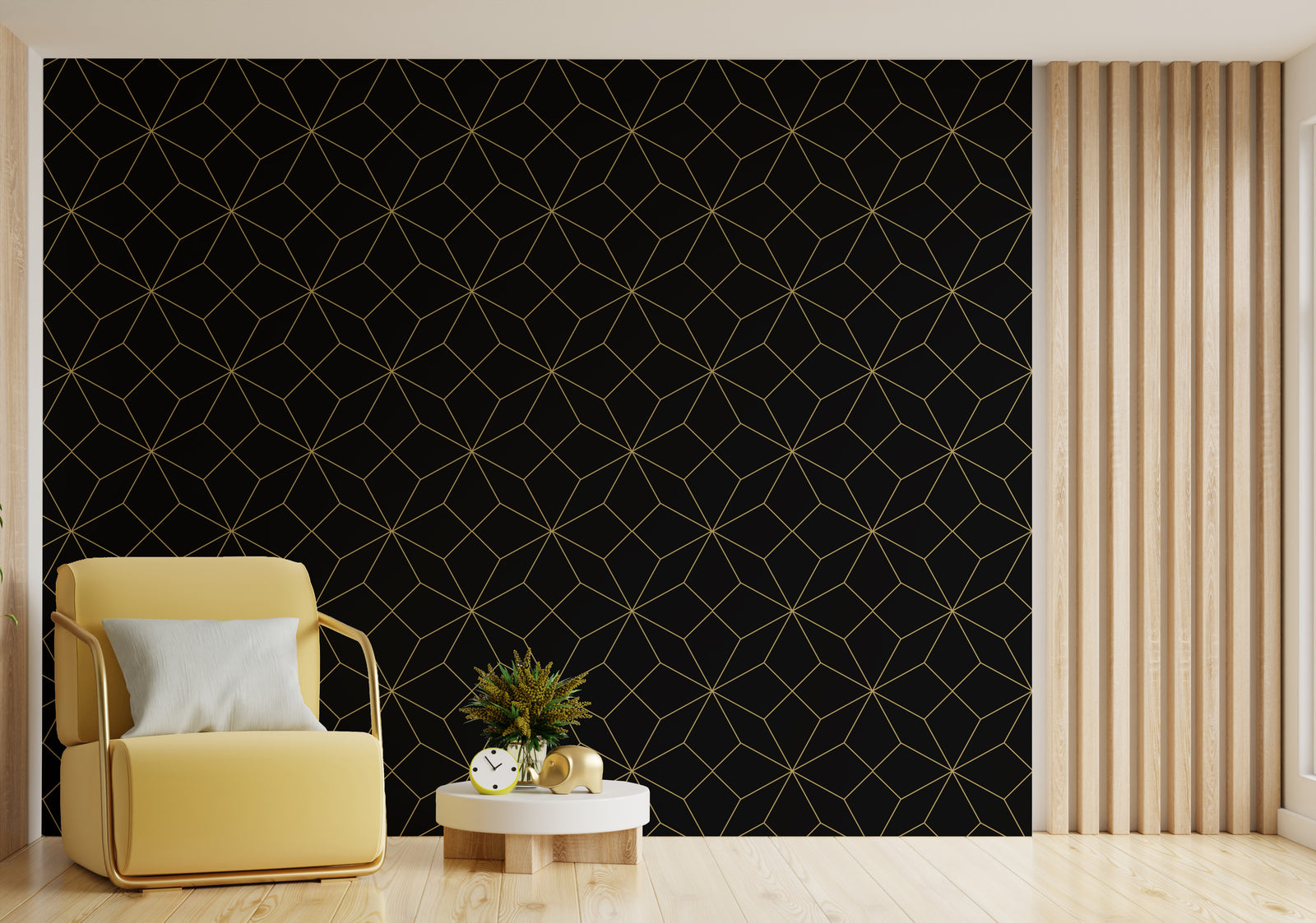 Diamond Geometric Pattern Peel and Stick Wallpaper