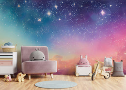 Multicolor Nebula Magical Sky Peel Stick Wallpaper