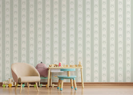 Owl Nursery Peel and Stick Wallpaper | Sage Green Forest Animals – Repeat Pattern
